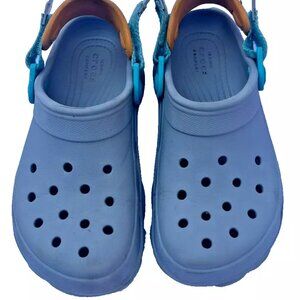 Kids Youth Crocs Gray With adjustable Straps on Back Unisex Boys/Girls Size US 3